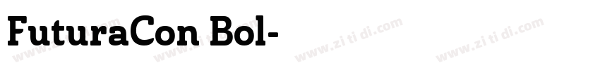 FuturaCon Bol字体转换